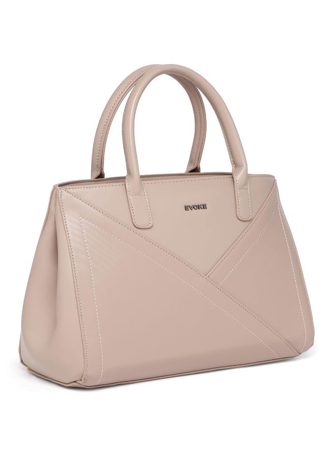 EVOKE RIO Vegan Leather Handbag 277 for Women with crossbody strap | with Multiple Compartments | Stylish and Spacious for Everyday Use (Apricot) - Image 3